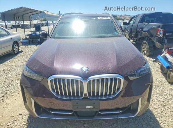 5UX43EU00S9W94251 2025 BMW X5 Бордовый Вид спереди
