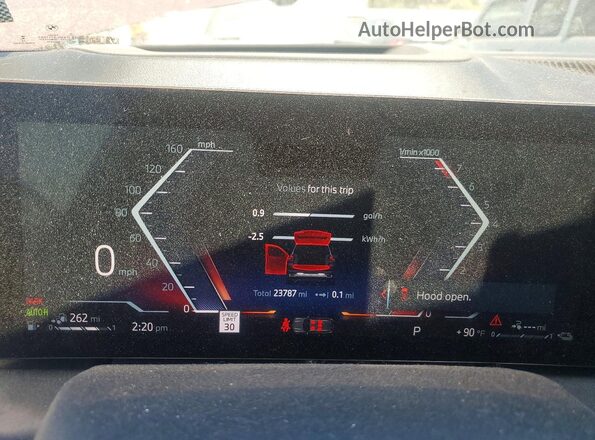 5UX43EU00S9W94251 2025 BMW X5 Бордовый Вид щитка приборов