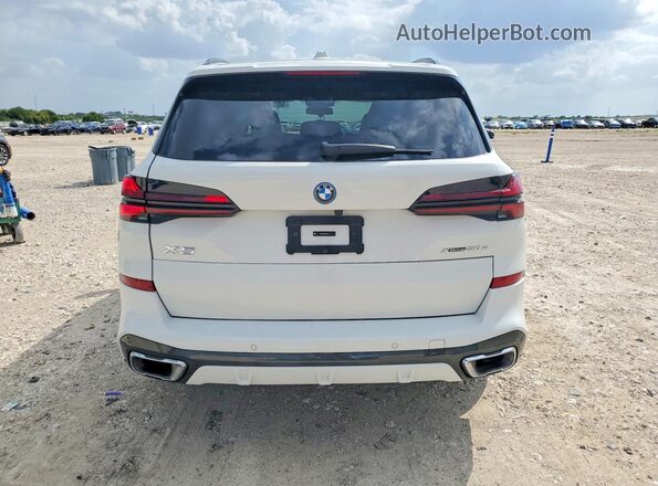 5UX43EU00S9Z20658 2025 BMW X5 White უკანა ხედი