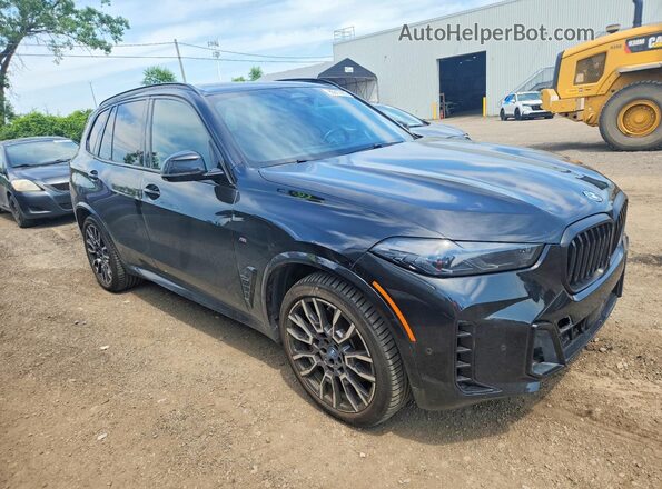 5UX43EU02R9U14016 2024 BMW X5 Черный Передняя правая четверть