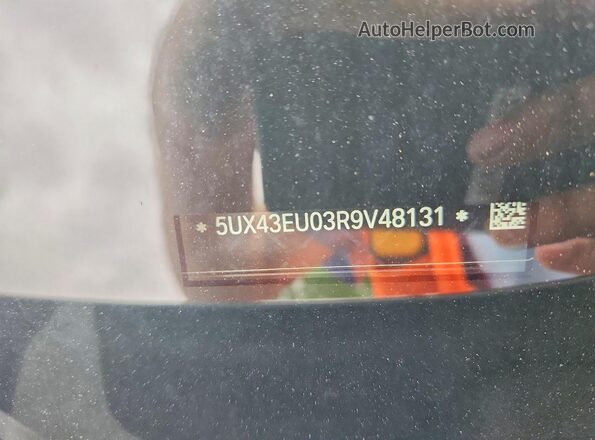 5UX43EU03R9V48131 2024 BMW X5 Серебряный Вид наклейки с VIN-кодом