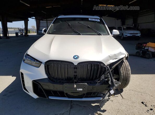 5UX43EU04R9T34586 2024 BMW X5 White Vista frontal