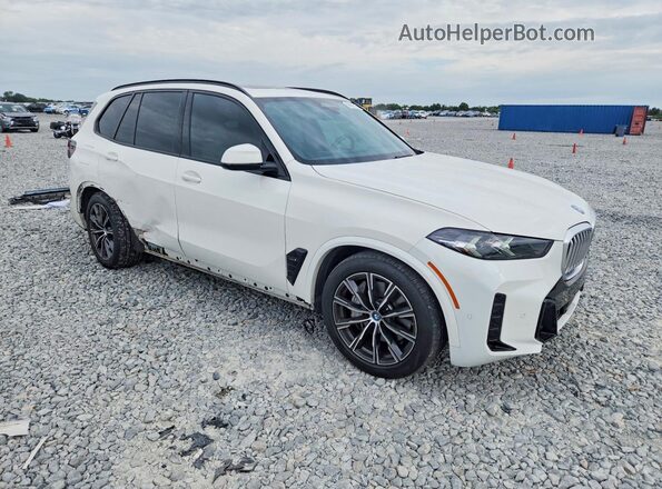5UX43EU09R9T25625 2024 BMW X5 White Передня права чверть