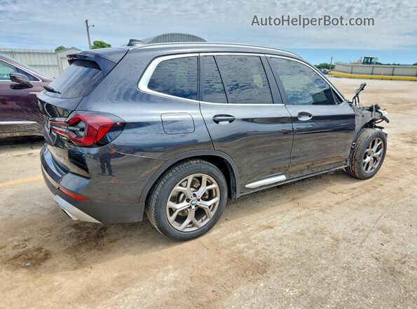 5UX53DP00N9J57524 2022 BMW X3 Black Հետևի աջ