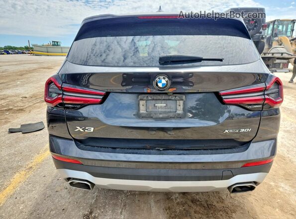 5UX53DP00N9J57524 2022 BMW X3 Black Հետևի տեսք