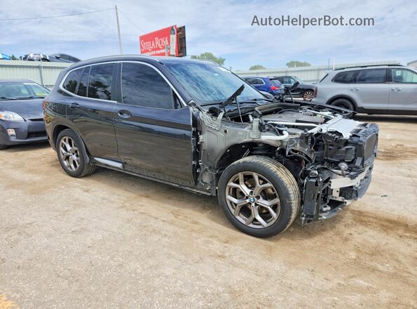 5UX53DP00N9J57524 2022 BMW X3 Black Առջևի աջ