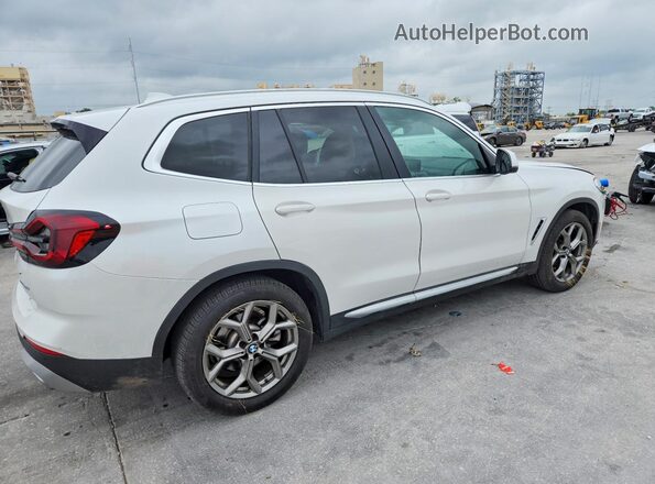 5UX53DP00N9M50307 2022 BMW X3 White Tył prawy