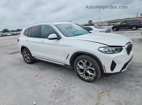 5UX53DP00N9M50307 2022 BMW X3 White Przód prawy