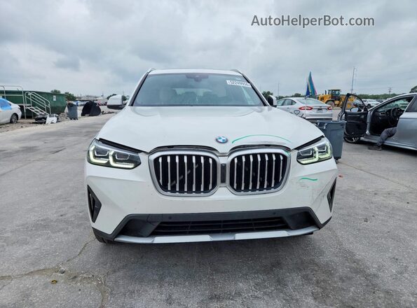 5UX53DP00N9M50307 2022 BMW X3 White Widok z przodu