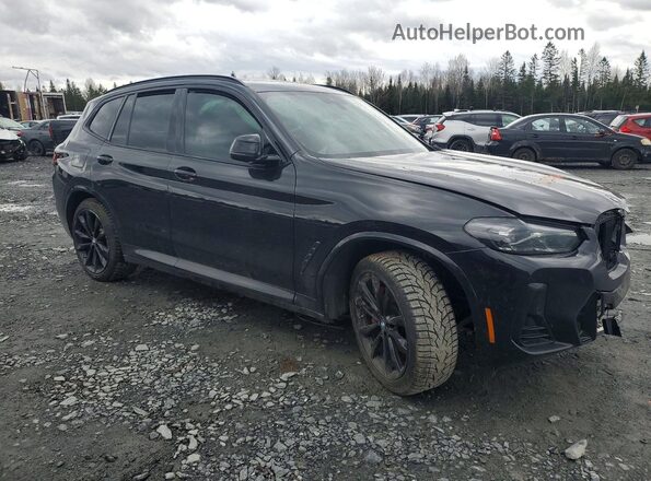 5UX53DP00R9W43904 2024 BMW X3 Black Передня права чверть