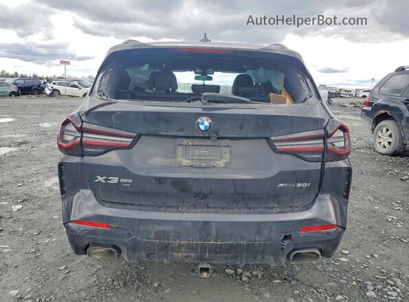 5UX53DP00R9W43904 2024 BMW X3 Black Вид ззаду