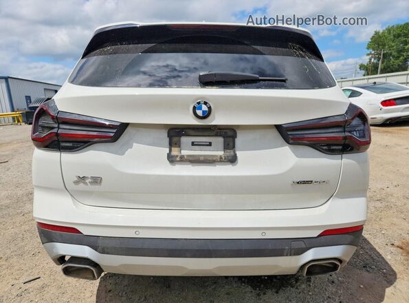 5UX53DP01P9P29414 2023 BMW X3 White უკანა ხედი