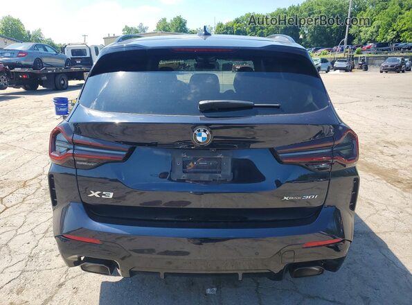 5UX53DP01R9V93322 2024 BMW X3 Black Հետևի տեսք