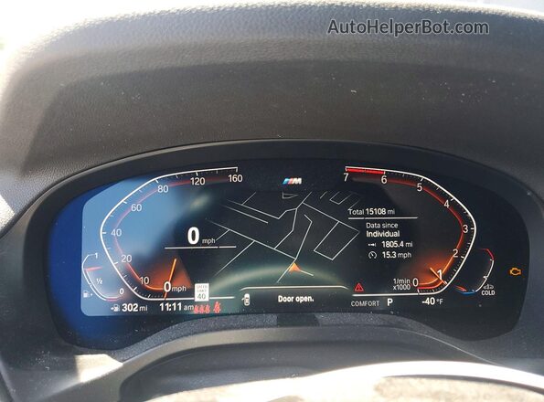 5UX53DP01R9V93322 2024 BMW X3 Black Սարքավորումների վահանակի տեսք