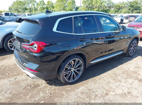 5UX53DP02N9M23058 2022 BMW X3 Черный Задняя правая четверть