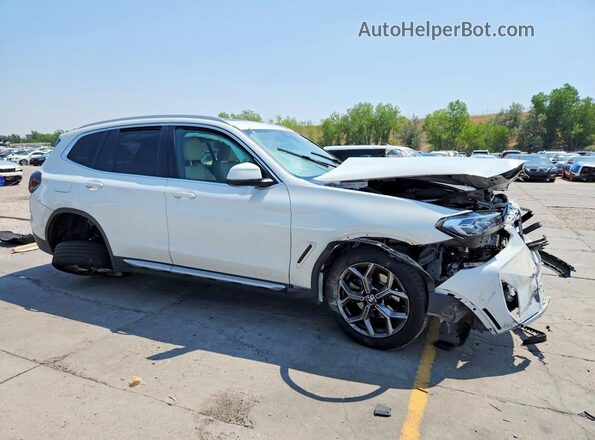 5UX53DP02N9M87438 2022 BMW X3 White Przód prawy