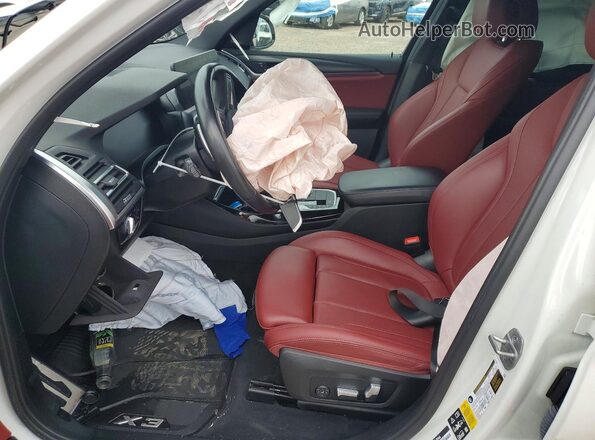 5UX53DP02P9P65354 2023 BMW X3 White Vista interior delantera
