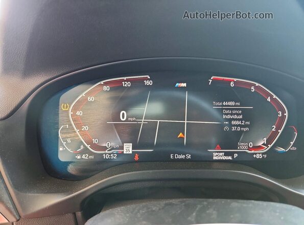 5UX53DP02P9P70344 2023 BMW X3 Серый Вид щитка приборов