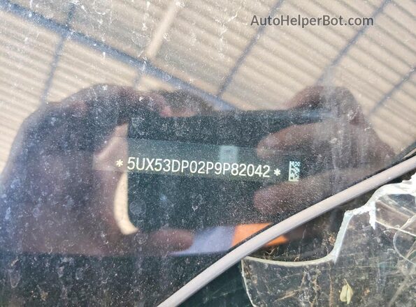 5UX53DP02P9P82042 2023 BMW X3 Black ძრავის განყოფილების ხედი