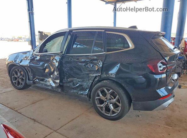 5UX53DP02P9P82042 2023 BMW X3 Black უკანა მარცხენა