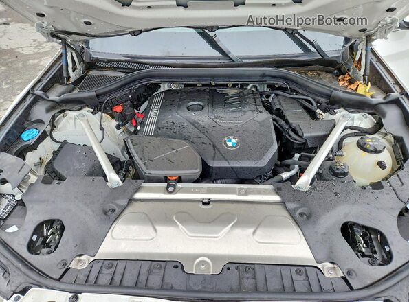 5UX53DP02R9U38505 2024 BMW X3 White Engine compartment view