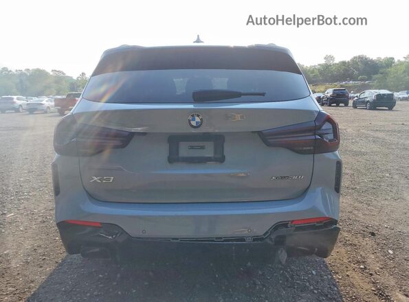5UX53DP02R9V89506 2024 BMW X3 Gray Rear view