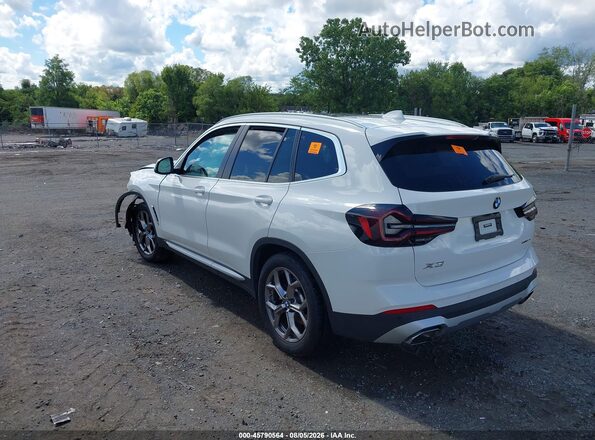 5UX53DP03N9K65104 2022 BMW X3 White Задня ліва чверть
