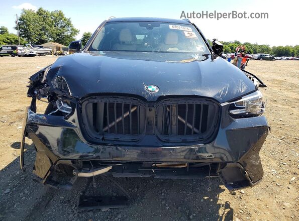 5UX53DP03N9M76688 2022 BMW X3 Black Դիմացի տեսք