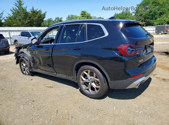 5UX53DP03N9M76688 2022 BMW X3 Black Հետևի ձախ