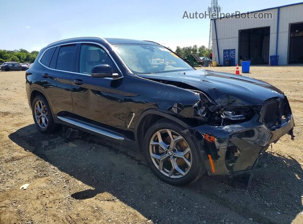 5UX53DP03N9M76688 2022 BMW X3 Black Առջևի աջ