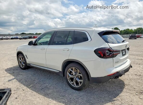 5UX53DP03N9M81292 2022 BMW X3 White Trasero izquierdo