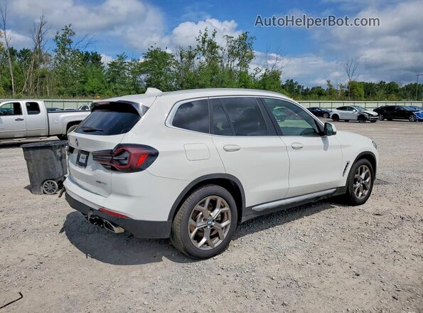 5UX53DP03N9M81292 2022 BMW X3 White Trasero derecho