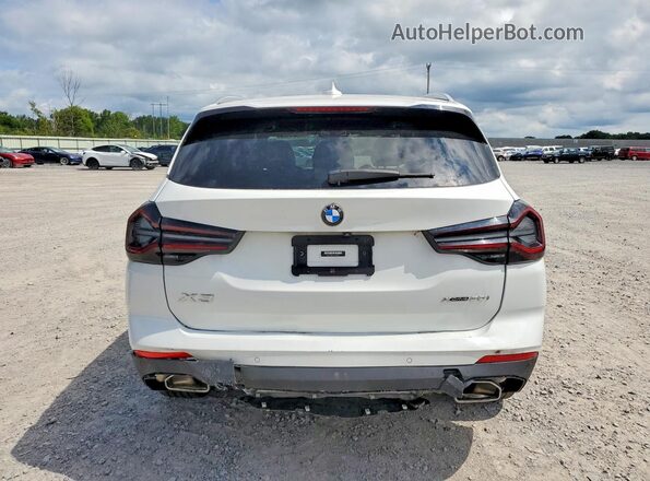 5UX53DP03N9M81292 2022 BMW X3 White Vista trasera