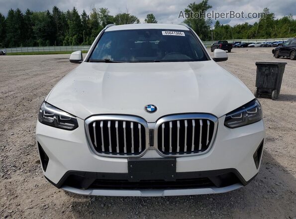 5UX53DP03N9M81292 2022 BMW X3 White Vista frontal