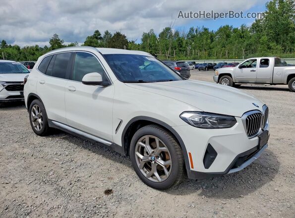 5UX53DP03N9M81292 2022 BMW X3 White Delantero derecho