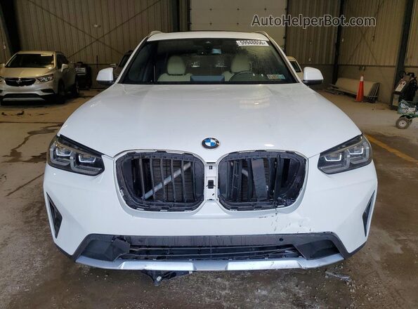 5UX53DP03N9M92843 2022 BMW X3 White წინა ხედი