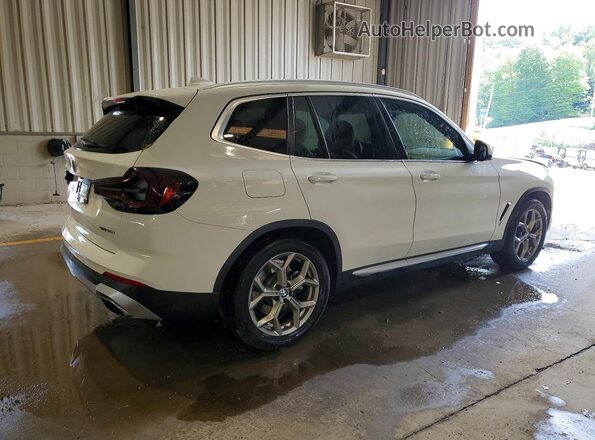 5UX53DP03N9M92843 2022 BMW X3 White უკანა მარჯვენა