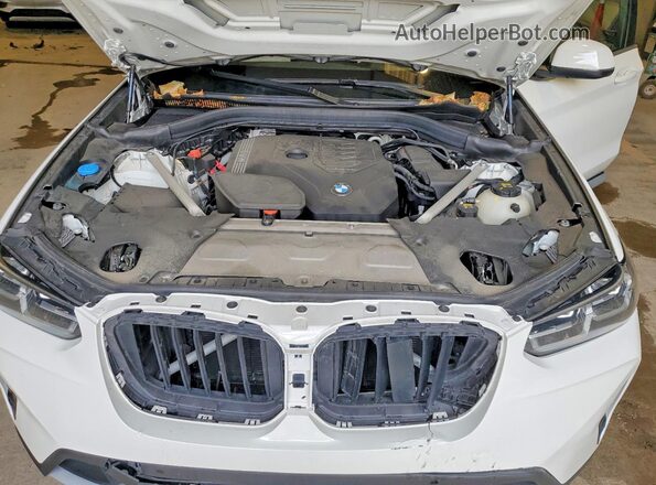 5UX53DP03N9M92843 2022 BMW X3 White ძრავის განყოფილების ხედი