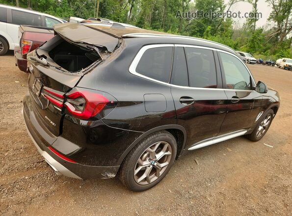 5UX53DP03R9U16609 2024 BMW X3 Black Trasero derecho