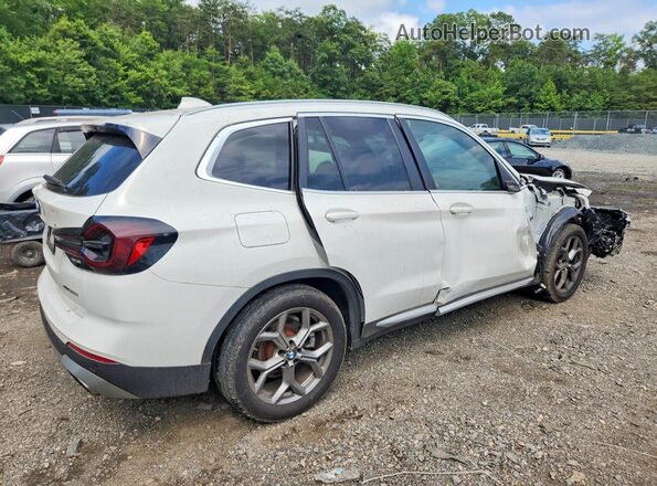 5UX53DP04N9L05030 2022 BMW X3 White Rear right