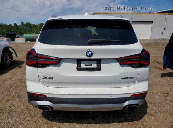 5UX53DP04P9R59383 2023 BMW X3 White Հետևի տեսք