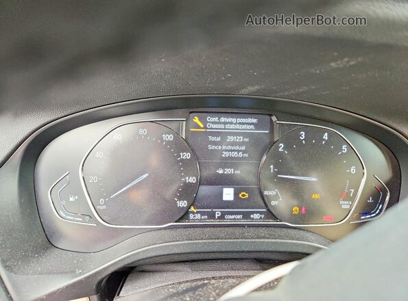 5UX53DP05N9L86703 2022 BMW X3 Белый Вид щитка приборов