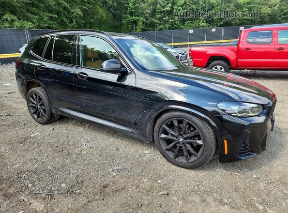 5UX53DP05R9T66036 2024 BMW X3 Black Front right