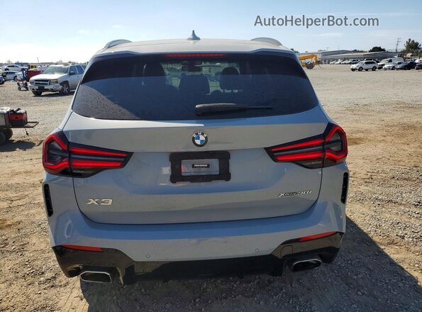 5UX53DP06N9J58208 2022 BMW X3 Gray Rear view
