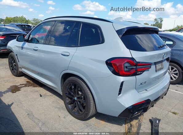 5UX53DP06N9K72211 2022 BMW X3 Gray Trasero izquierdo