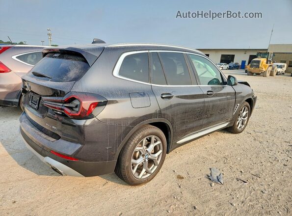 5UX53DP06R9U75749 2024 BMW X3 Черный Задняя правая четверть