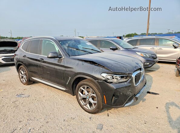 5UX53DP06R9U75749 2024 BMW X3 Черный Передняя правая четверть
