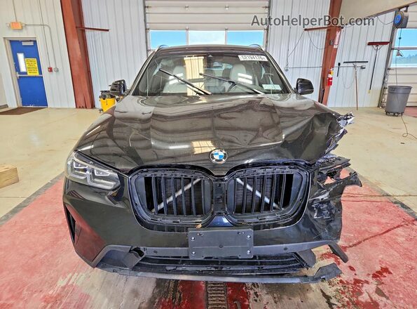 5UX53DP07N9K73772 2022 BMW X3 Black წინა ხედი