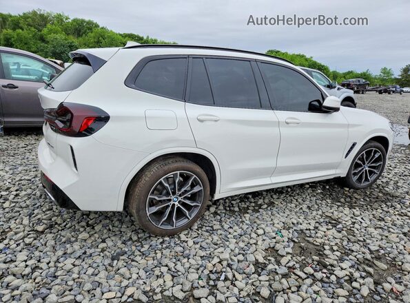 5UX53DP07N9L95340 2022 BMW X3 Белый Задняя правая четверть