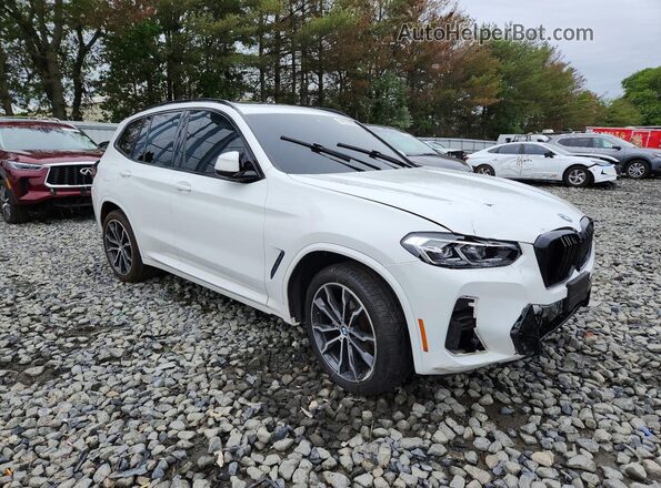 5UX53DP07N9L95340 2022 BMW X3 Белый Передняя правая четверть